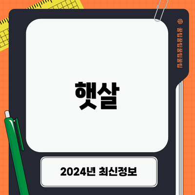 햇살