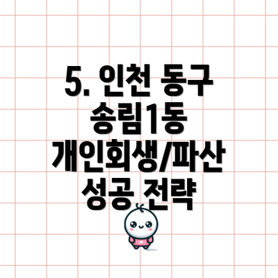 5. 인천 동구 송림1동 개인회생/파산 성공 전략