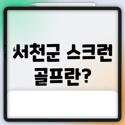 서천군 스크린 골프란?