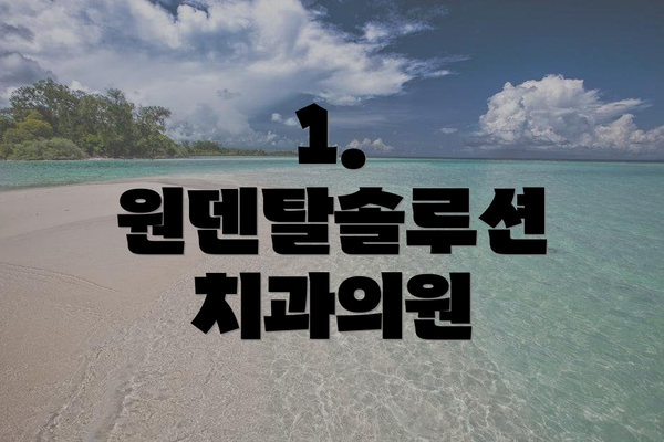 1. 원덴탈솔루션 치과의원