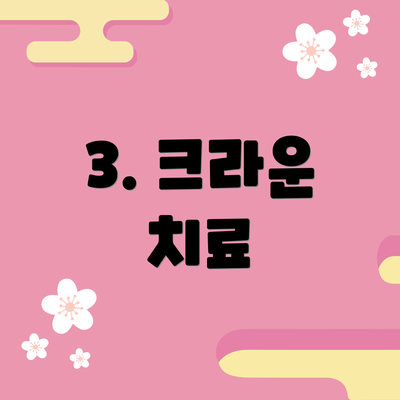 3. 크라운 치료