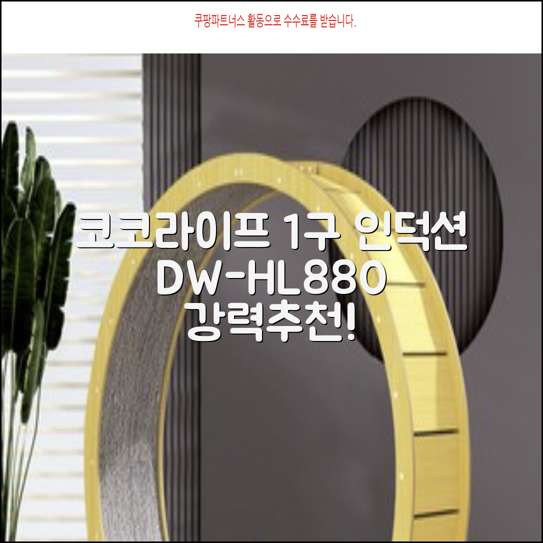 코코라이프 1구 하이라이트 전기레인지, DW-HL880, 일반형 추천 리뷰