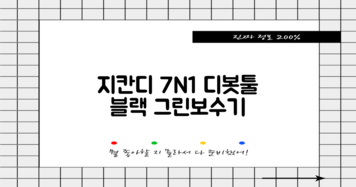 지칸디 골프 7N1 디봇툴 그린보수기 디봇수리기, 1개, 블랙 추천 리뷰