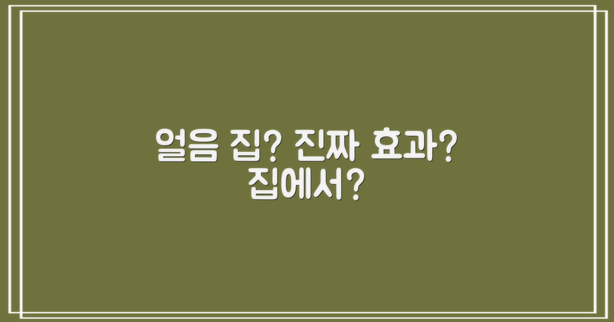 얼음의 집, 정말 효과 있을까?