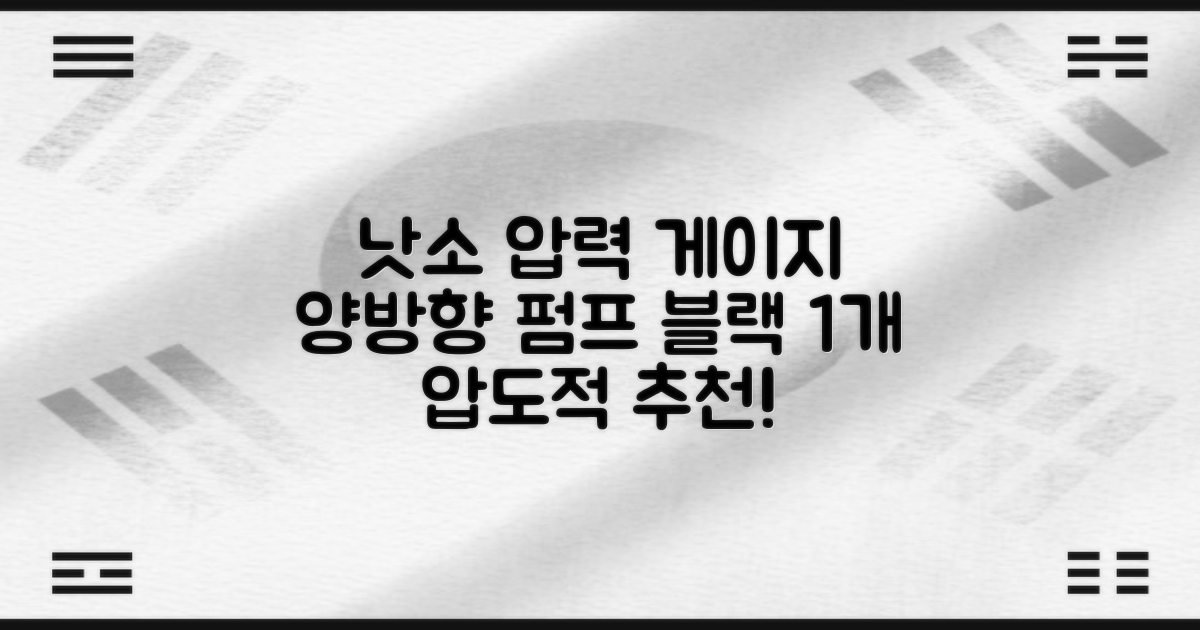 낫소 양방향 압력게이지 펌프, 블랙, 1개 추천 리뷰