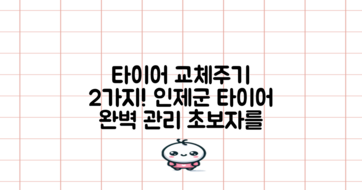 타이어 교체주기 2가지 기준: 인제군 타이어 관리를 위한 완벽 가이드
