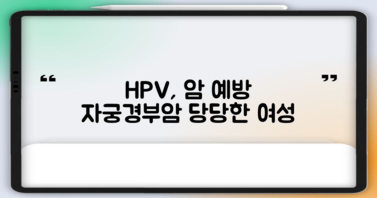 HPV, 자궁경부암 막는 길