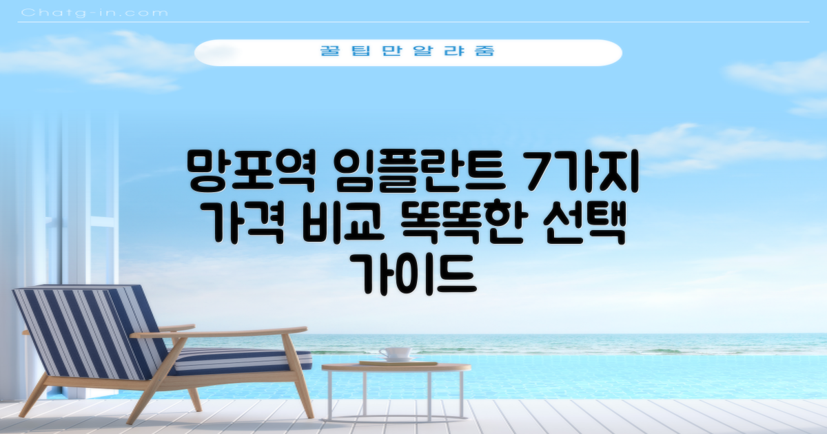 망포역 치과 임플란트, 7가지 가격 비교와 선택 가이드