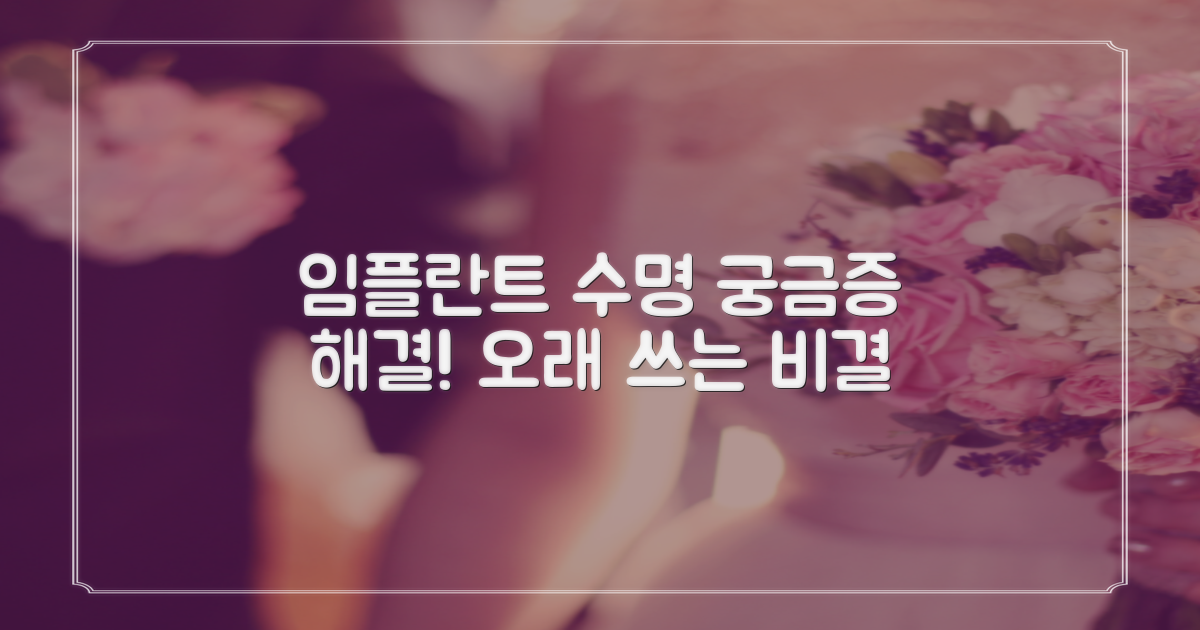 임플란트 수명, 궁금하신가요?