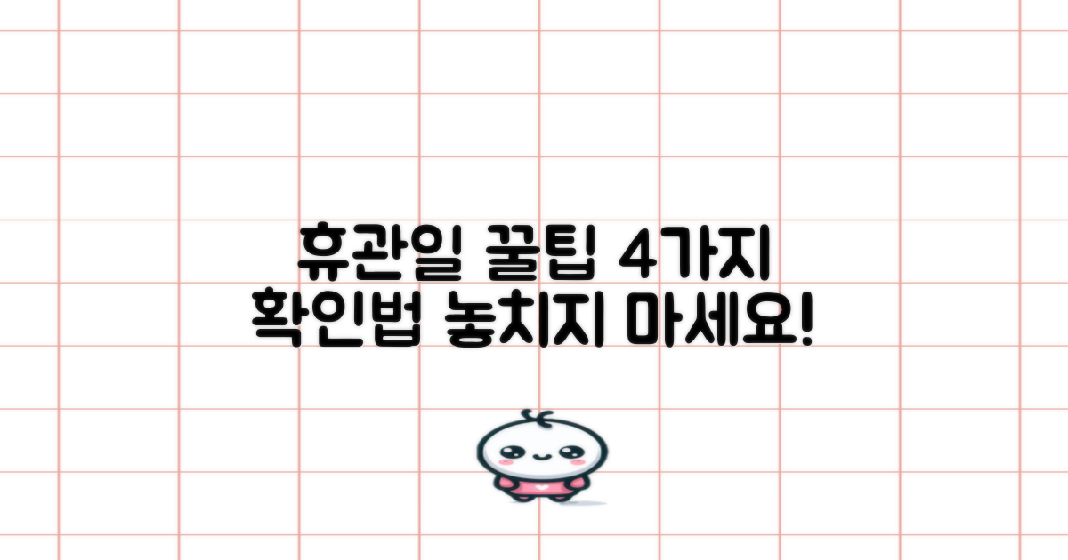 4가지 휴관일 확인법