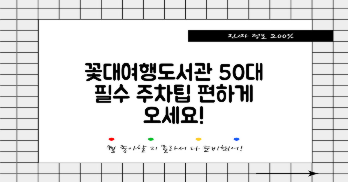 50대 이용자를 위한 꽃대여행작은도서관 주차 정보